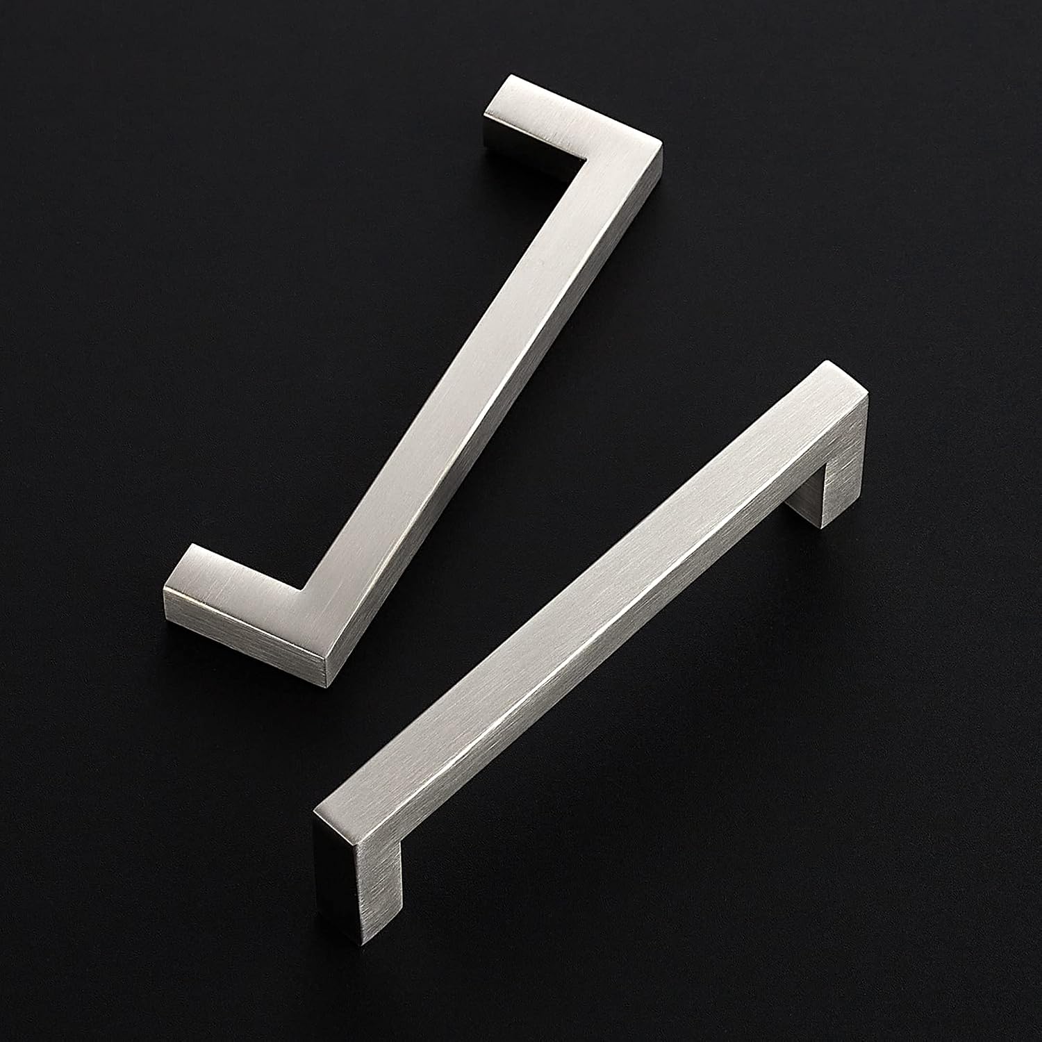 Detalle de Ravinte U-S14807 Square Cabinet Pulls, Brushed Nickel, 40-Pack