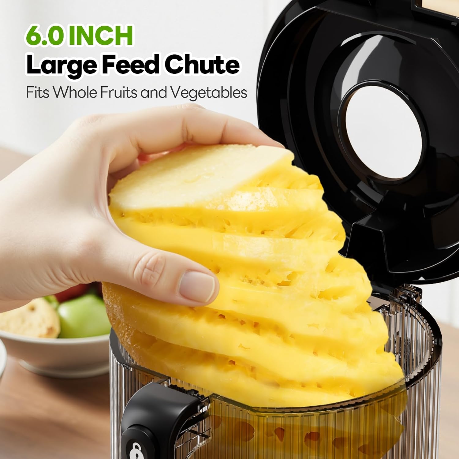 Detalle 2 de ECOSELF Cold Press Juicer, 6-Inch Feed Chute