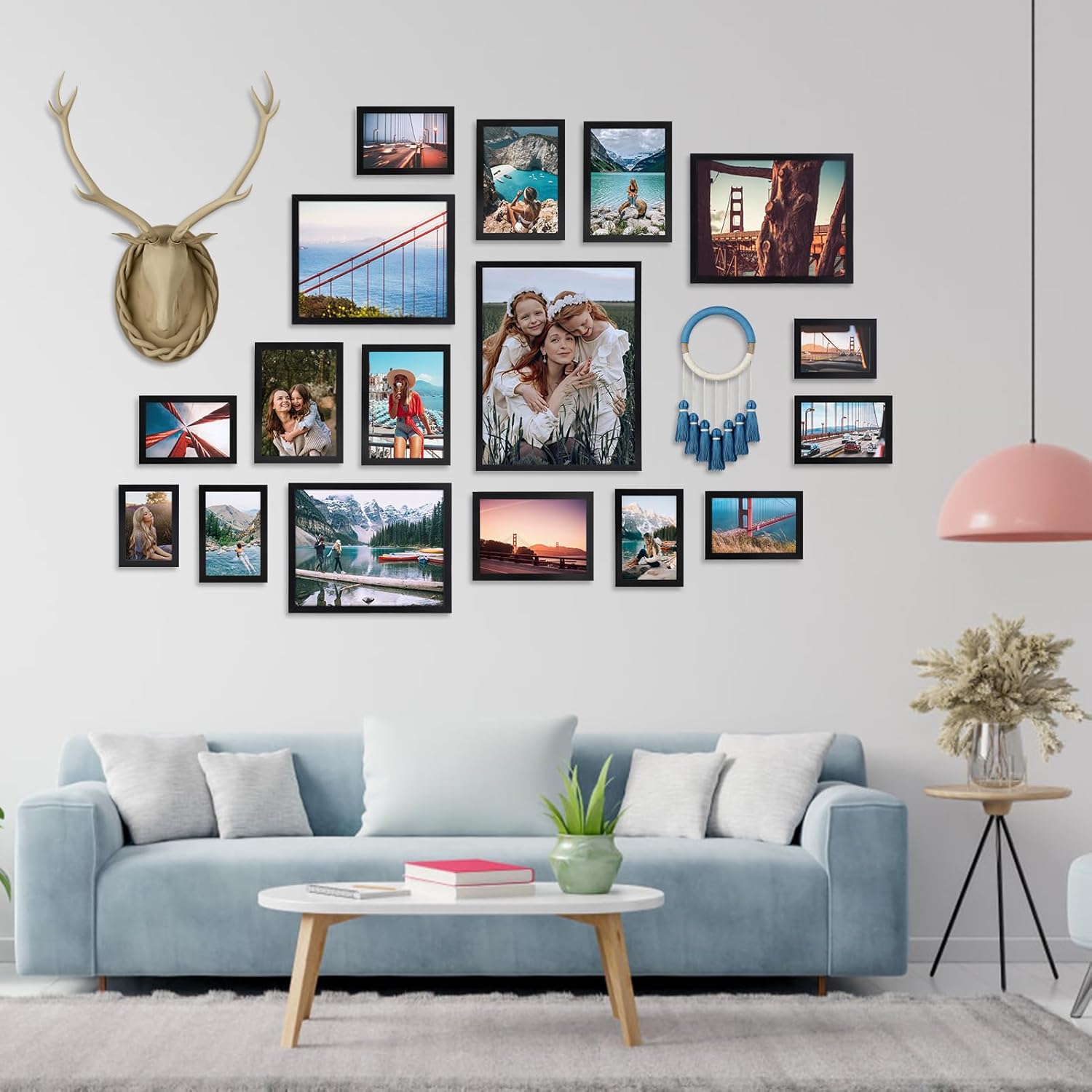 Thumbnail 5 de Giftgarden Cadre photo A4 noir 21×29,7 cm pour affichage vertical et horizontal