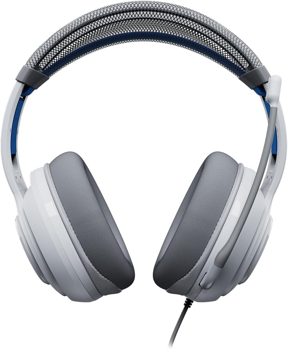 Detalle 2 de Turtle Beach Atlas 200 cuffie da gioco bianche cablate per PlayStation con driver Nanoclear da 50 mm e microfono flip-to-mute