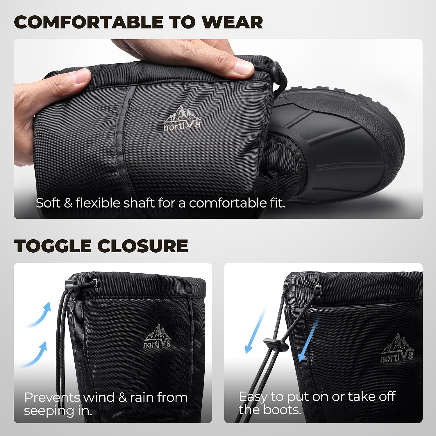 Detalle 1 de NORTIV 8 QUEBEC-M Mountaineer-1m Men's Insulated Winter Snow Boots