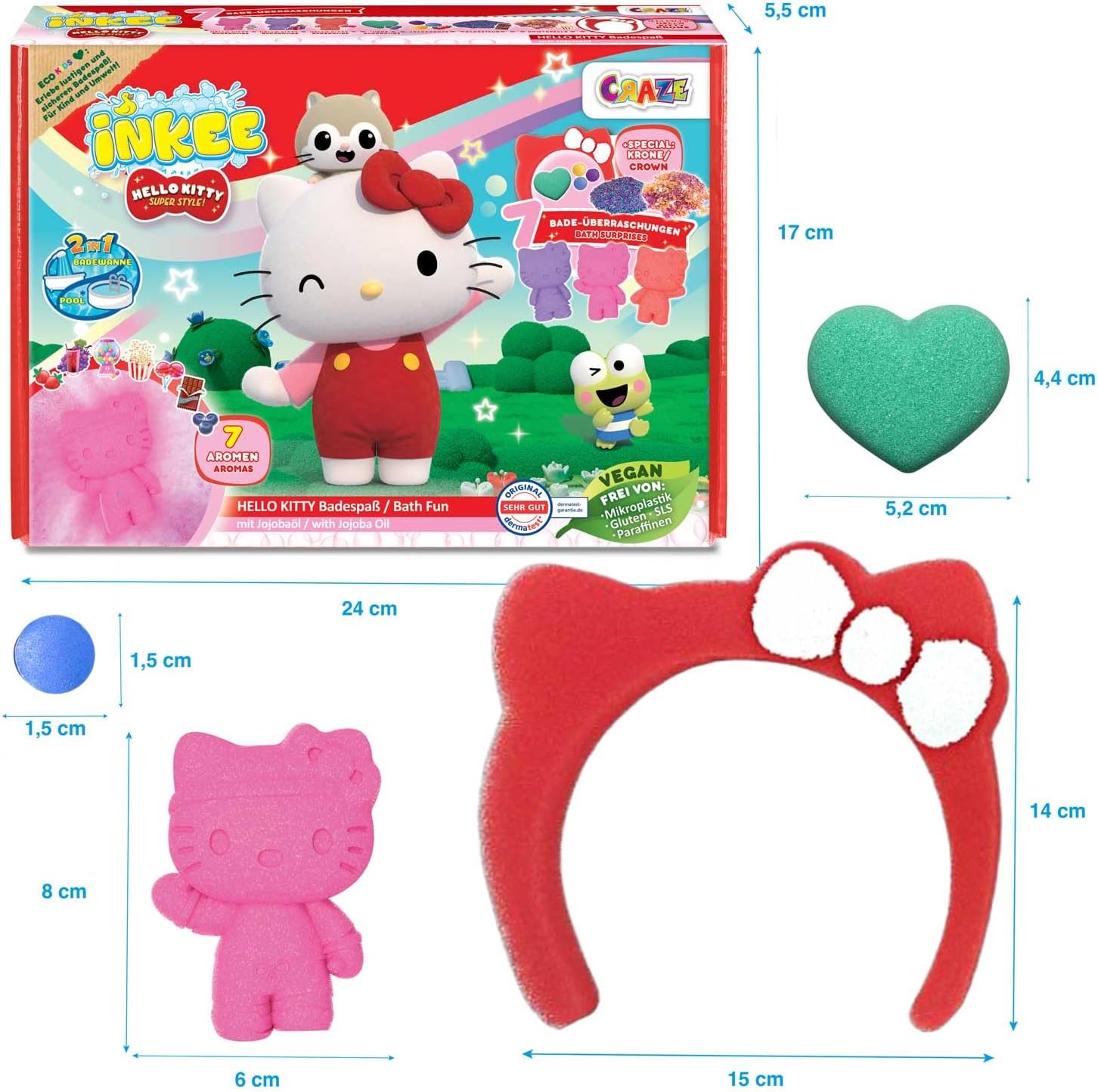 Thumbnail 4 de INKEE Hello Kitty juego baño 8 piezas