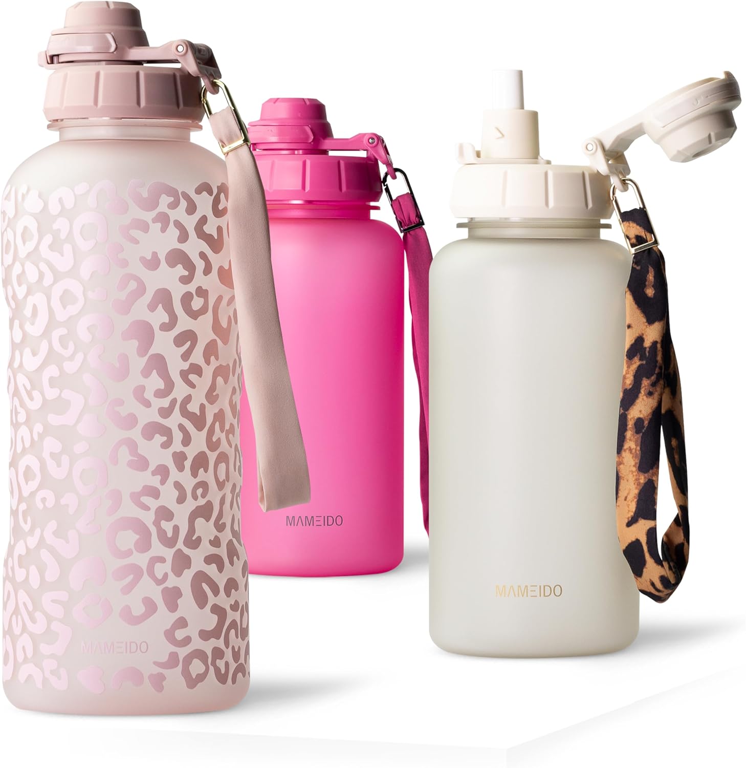 Thumbnail 6 de MAMEIDO gourde avec paille 2 l (Tritan, sans BPA) avec marquage du temps et dragonne