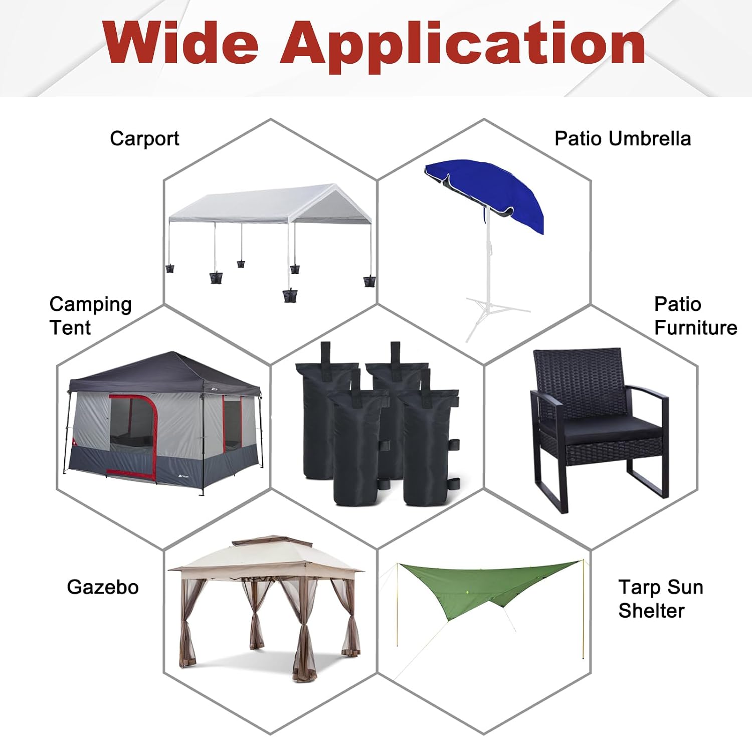 Thumbnail 4 de ABCCANOPY Canopy Sandbags 150 lb