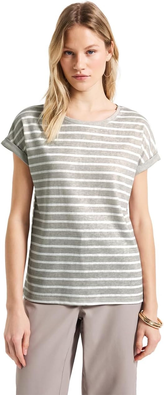 Detalle de Damen Gestreiftes T-Shirt 1 Stück