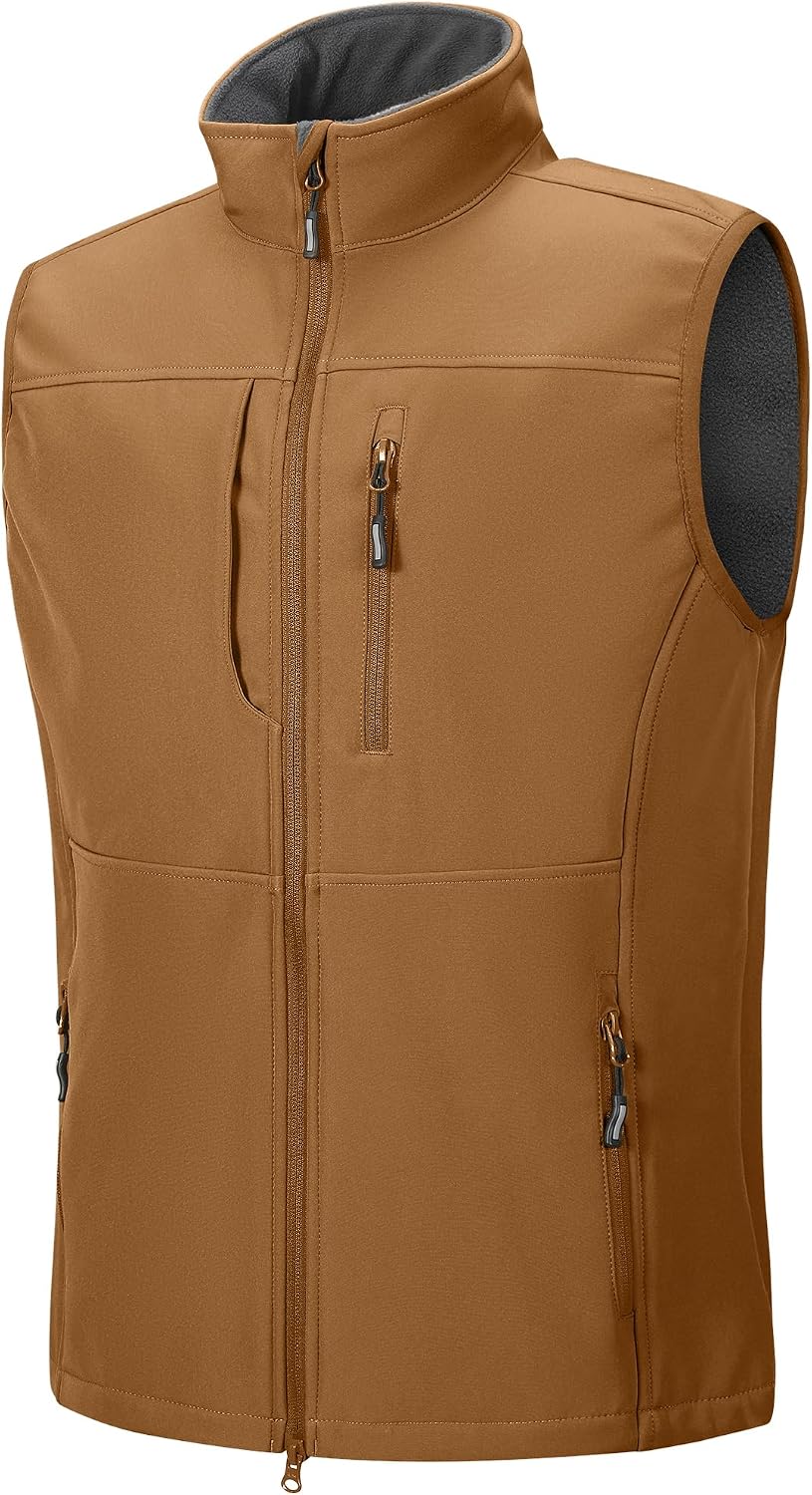 Detalle de Outdoor Ventures Herren Softshell-Weste wasserdicht, winddicht – ärmellos für Golf, Outdoor & Sport