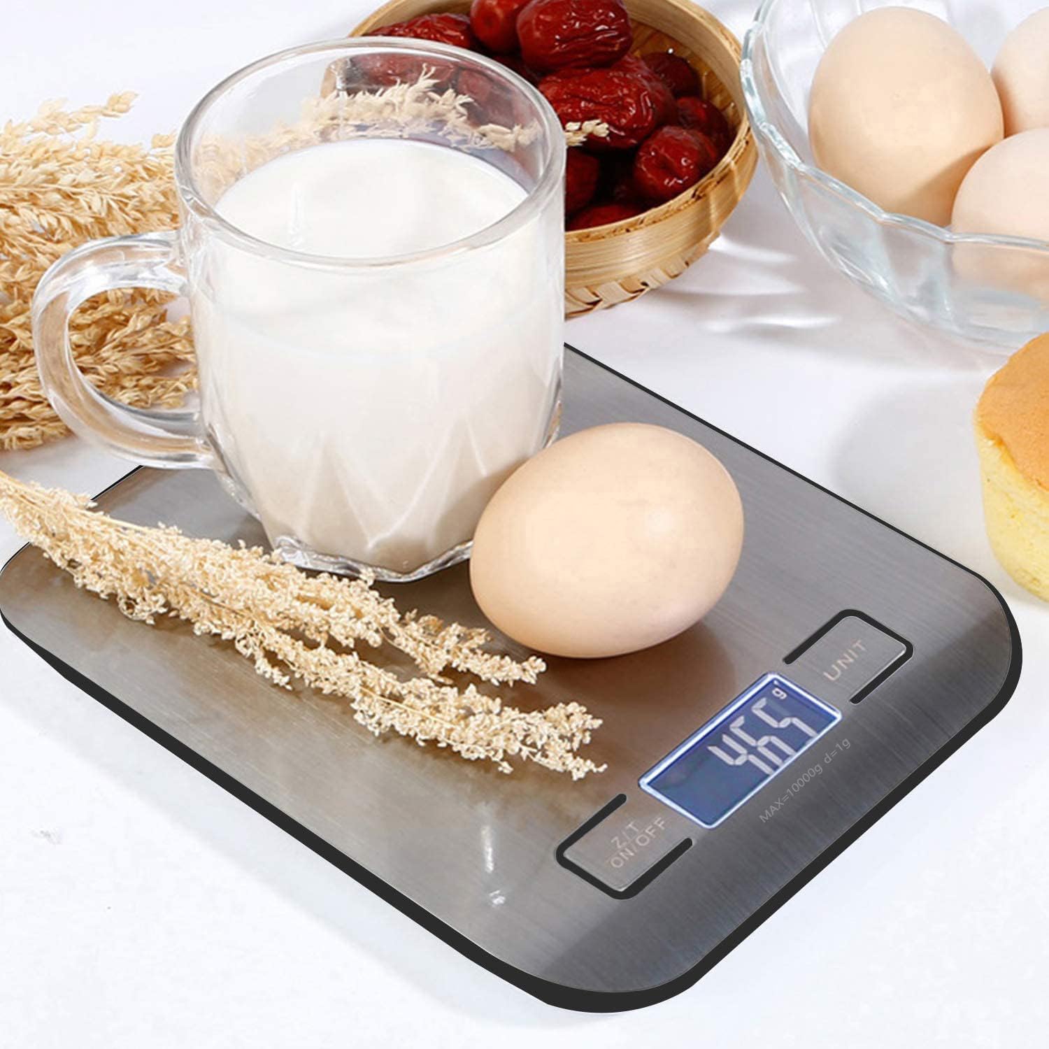 Thumbnail 6 de Bilancia da Cucina Digitale 10 kg in Acciaio Inox – Tara, Display LCD, Elegante e Ultra Sottile