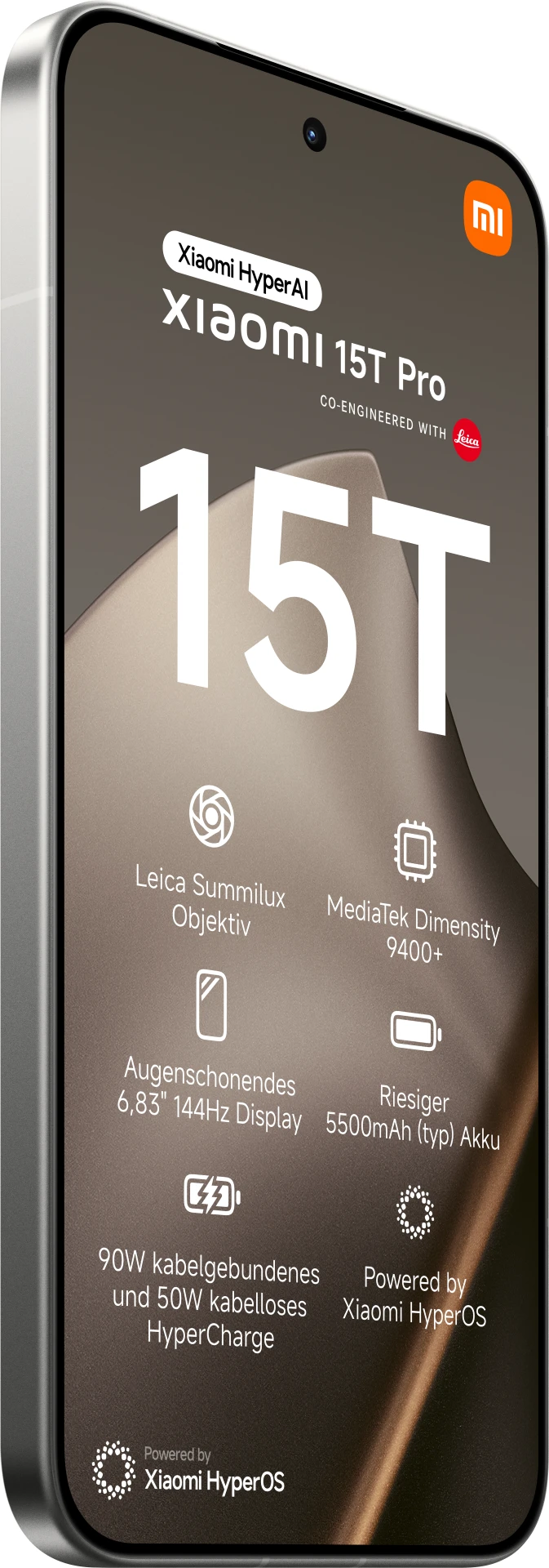 Thumbnail 7 de Xiaomi 15T Pro 512 GB in Grau – 5G Smartphone mit 3 Rückkameras