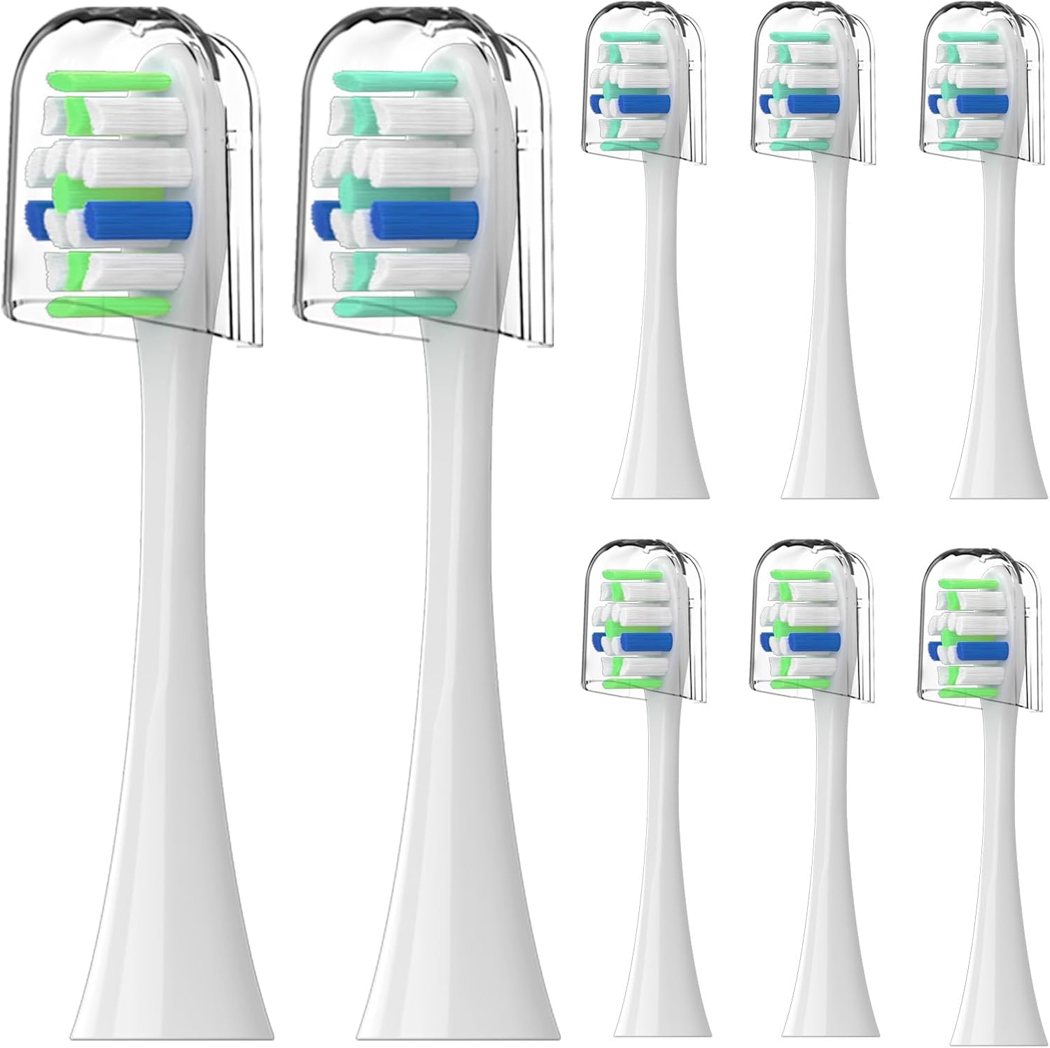 Detalle de SEPORUD US-216W-Toothbrush heads-8P Replacement Toothbrush Heads, 8-Pack