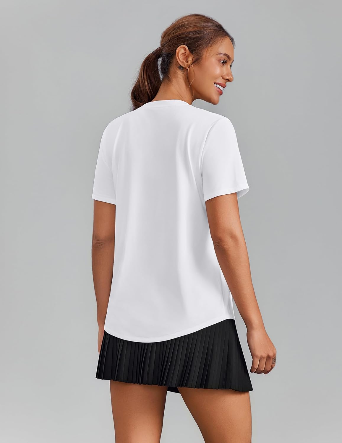 Thumbnail 1 de PINSPARK Soft Workout Tops for Women (Short Sleeve V-Neck, UPF 50+ Moisture Wicking)