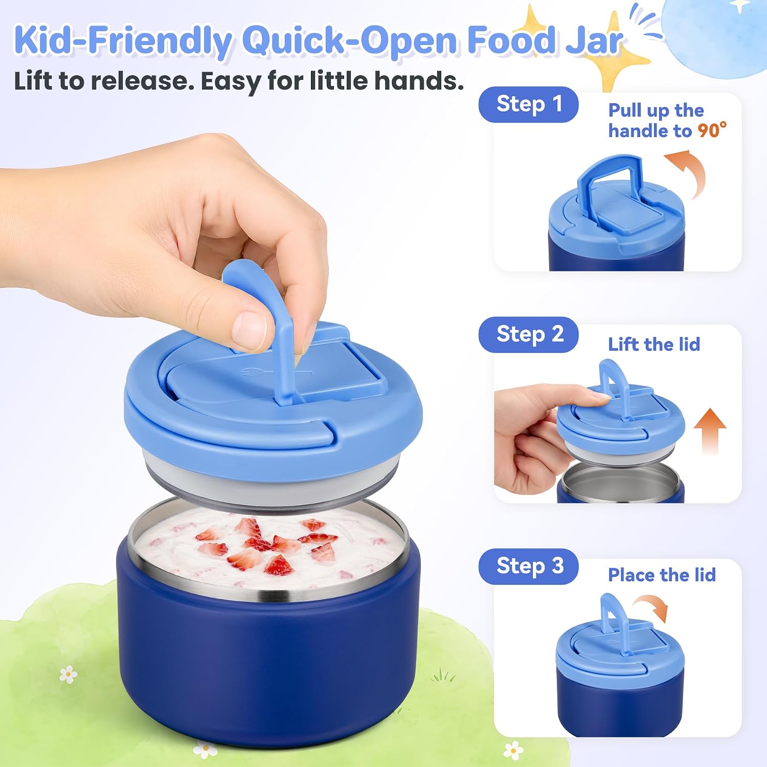 Detalle 2 de Bento Lunch Box Set with 8 oz Soup Thermos