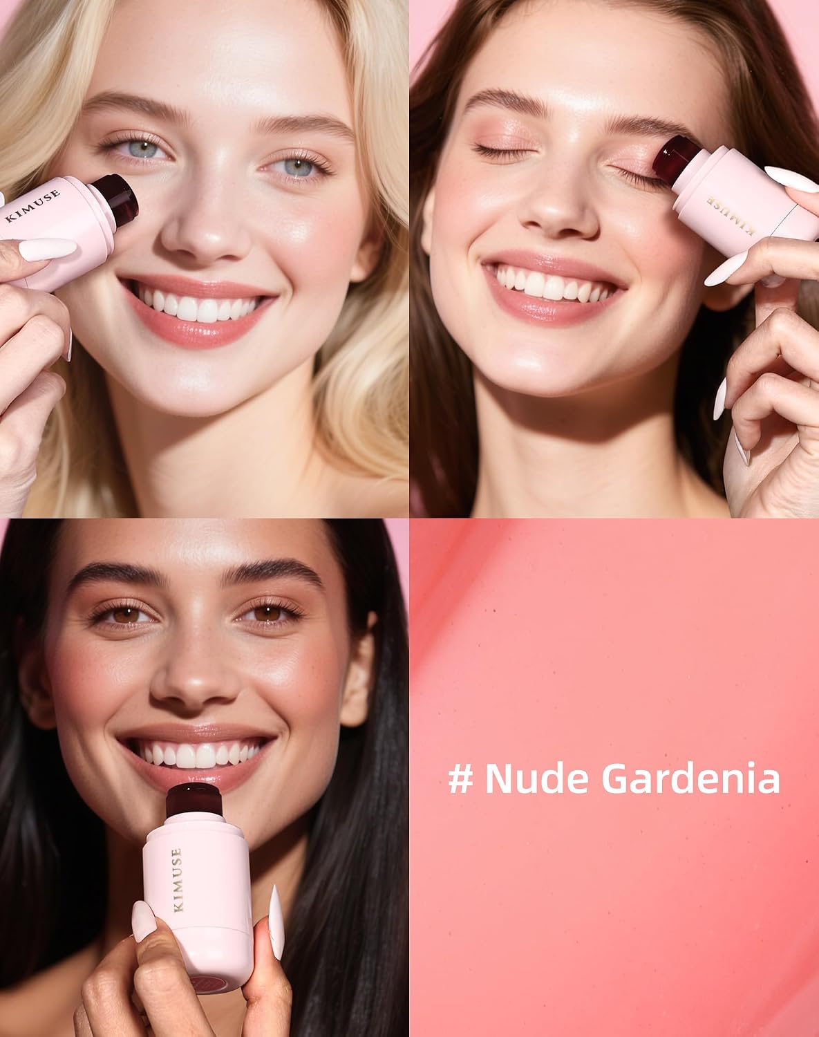 Thumbnail 1 de KIMUSE Jelly Cheek & Lip Tint Nude Gardenia