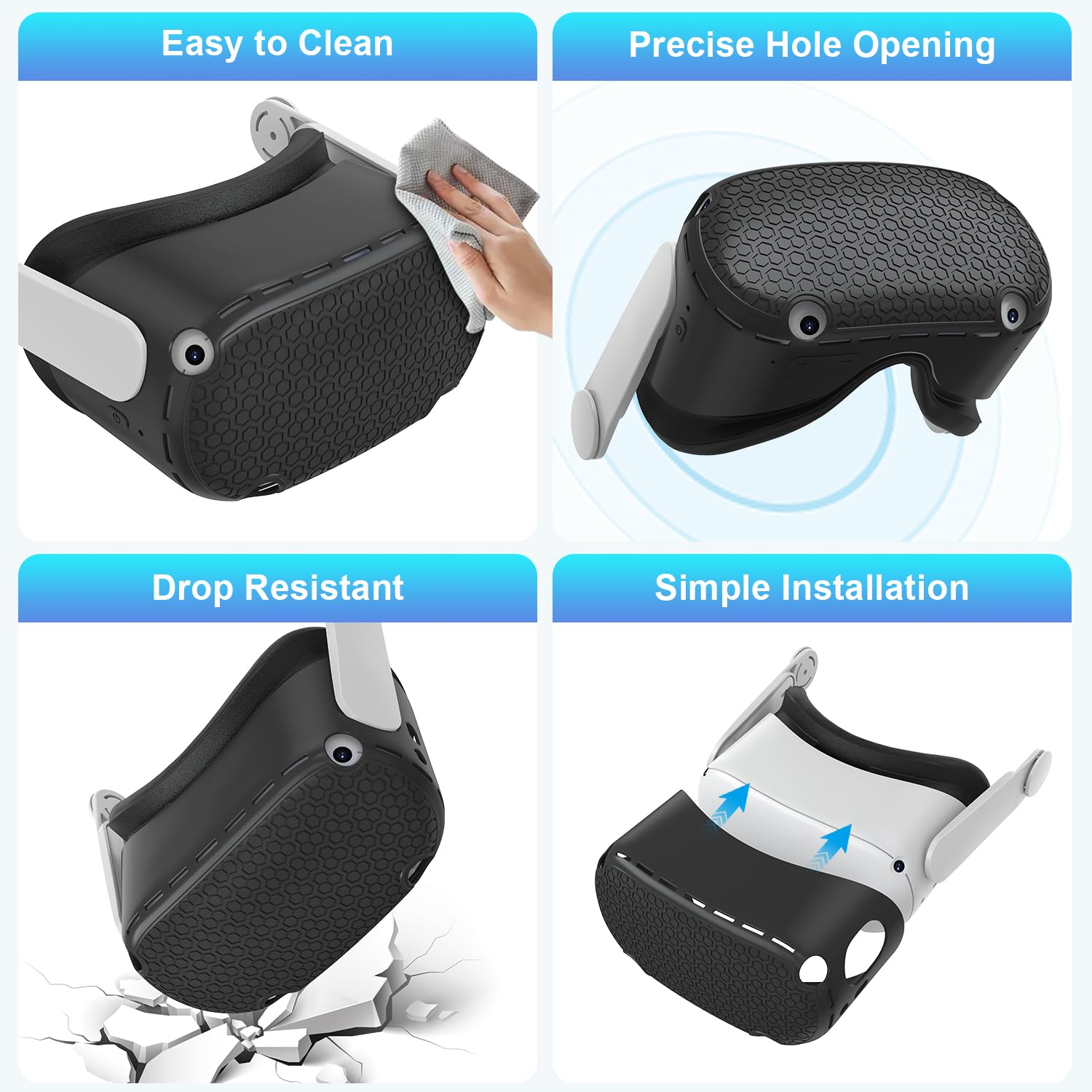 Thumbnail 6 de Meta Quest 2 Accessories Head Strap, Case, Grips
