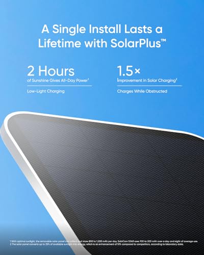 Thumbnail 2 de eufy Security SoloCam S340: 3K Dual-Lens Solar Security Camera
