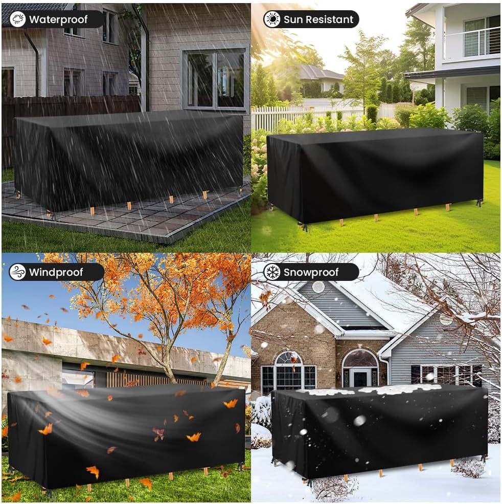 Thumbnail 6 de AOOWU Copertura impermeabile per mobili da giardino in tessuto Oxford 210D (185*120*74 cm)