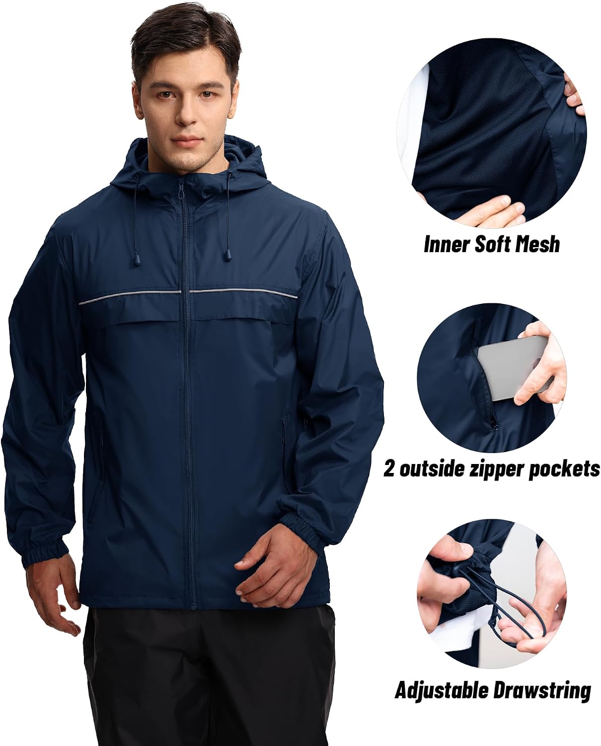 Detalle 1 de Swisswell Men's Rain Jacket, 15 oz