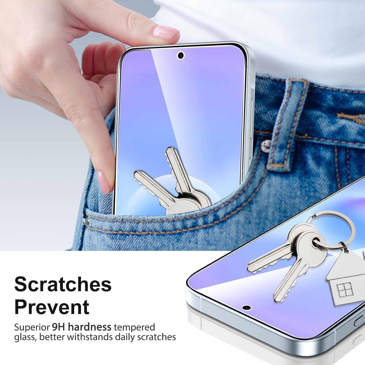 Detalle 2 de SPARIN Panzer Schutz Glas für Samsung Galaxy A57 5G – 3 Schutzfolien + 2 Kameraschutz mit Montage Rahmen