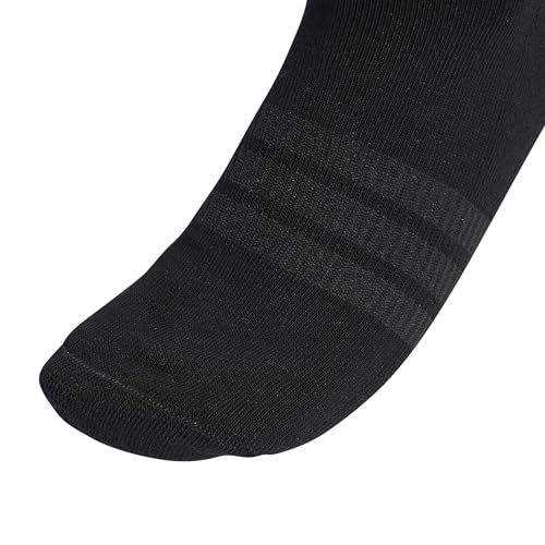 Detalle de adidas Unisex Cushioned Sportswear Ankle Socks 3er-Pack – Schwarz/Schwarz/Weiß, Gr. 37–40