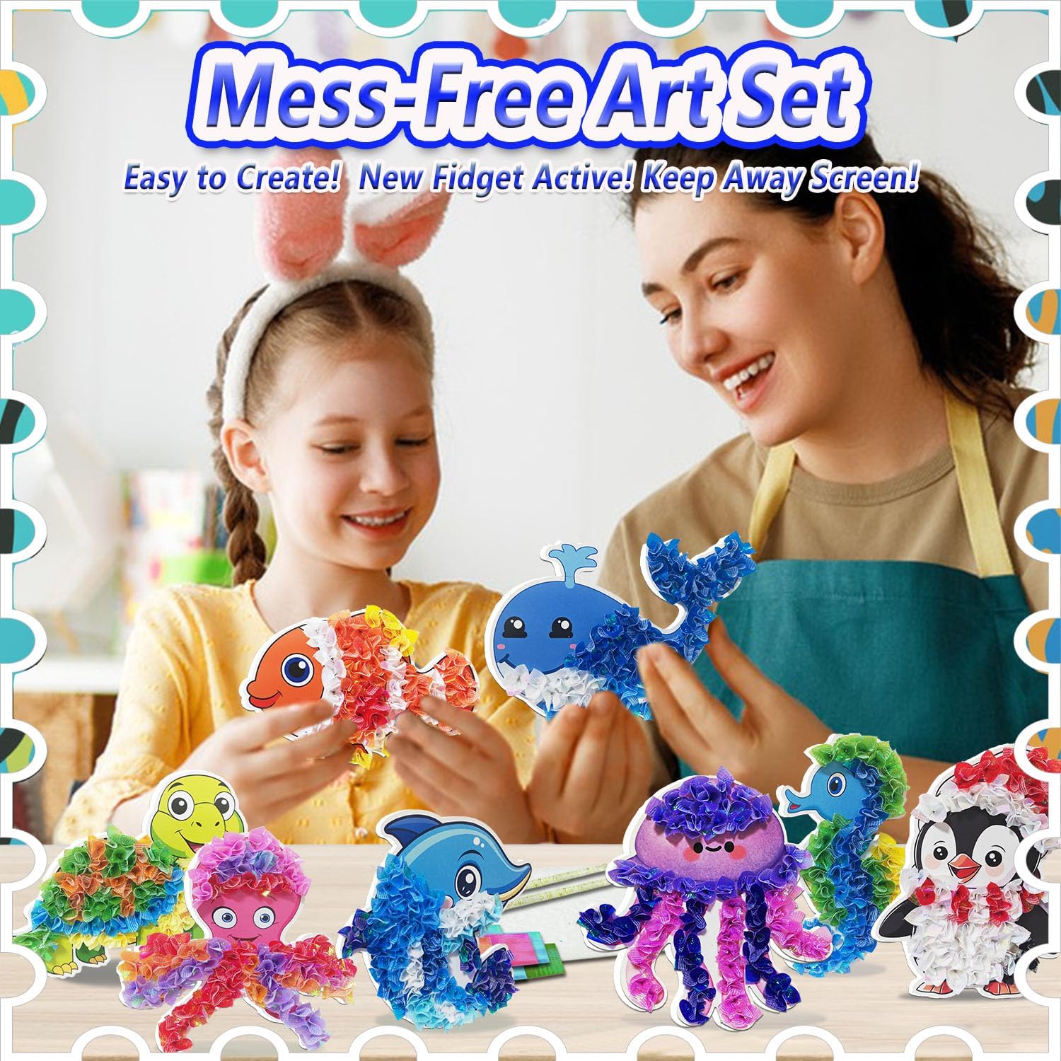 Thumbnail 2 de JRD&BS WINL Poke in Art Kit for Kids (Ocean Animal)