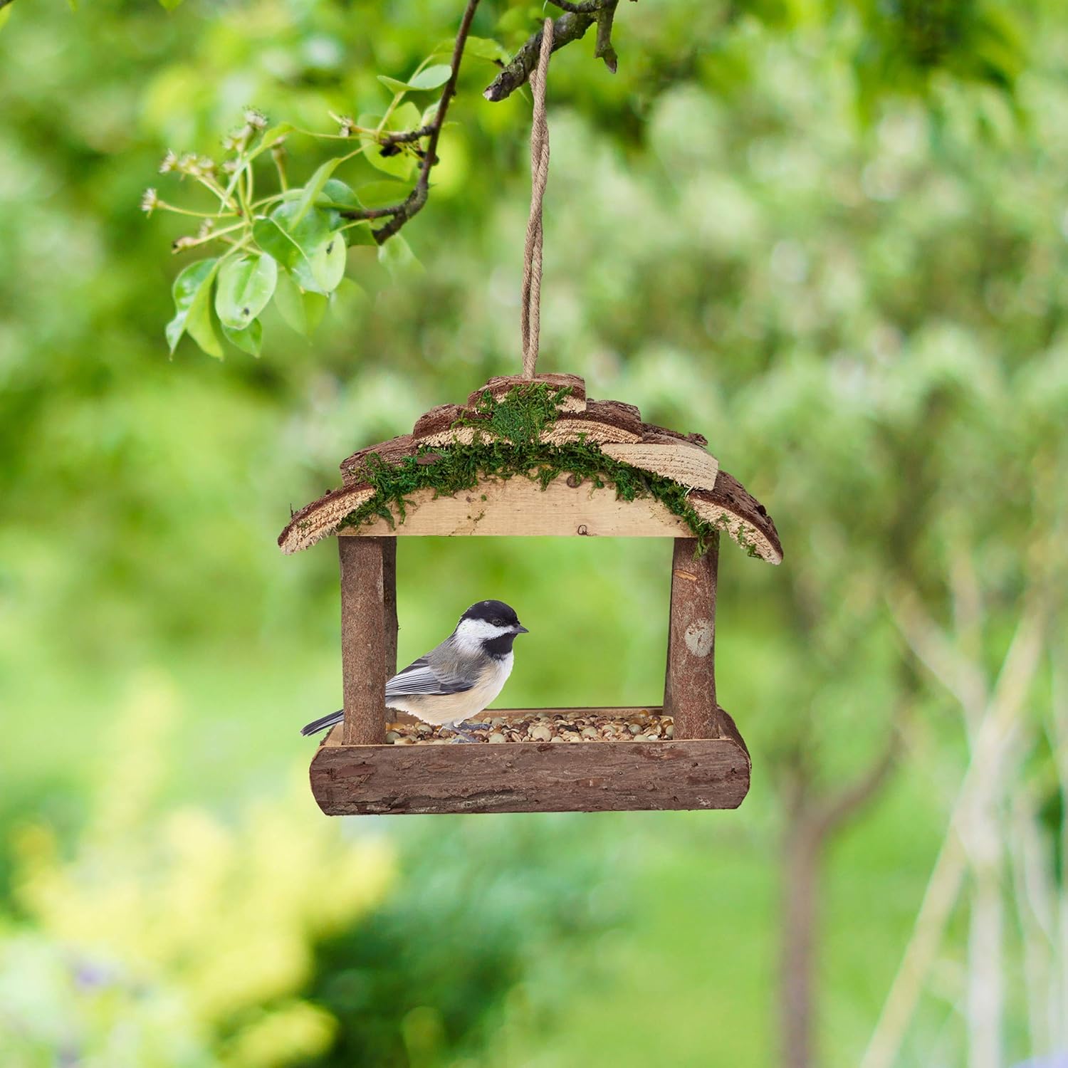 Thumbnail 1 de Relaxdays Mangeoire pour Oiseaux en Bois