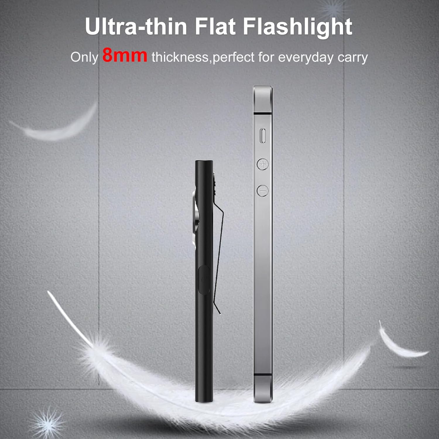 Thumbnail 2 de Klarus Lampe de travail COB rechargeable USB‑C plate (600 lumens) avec base magnétique et clip