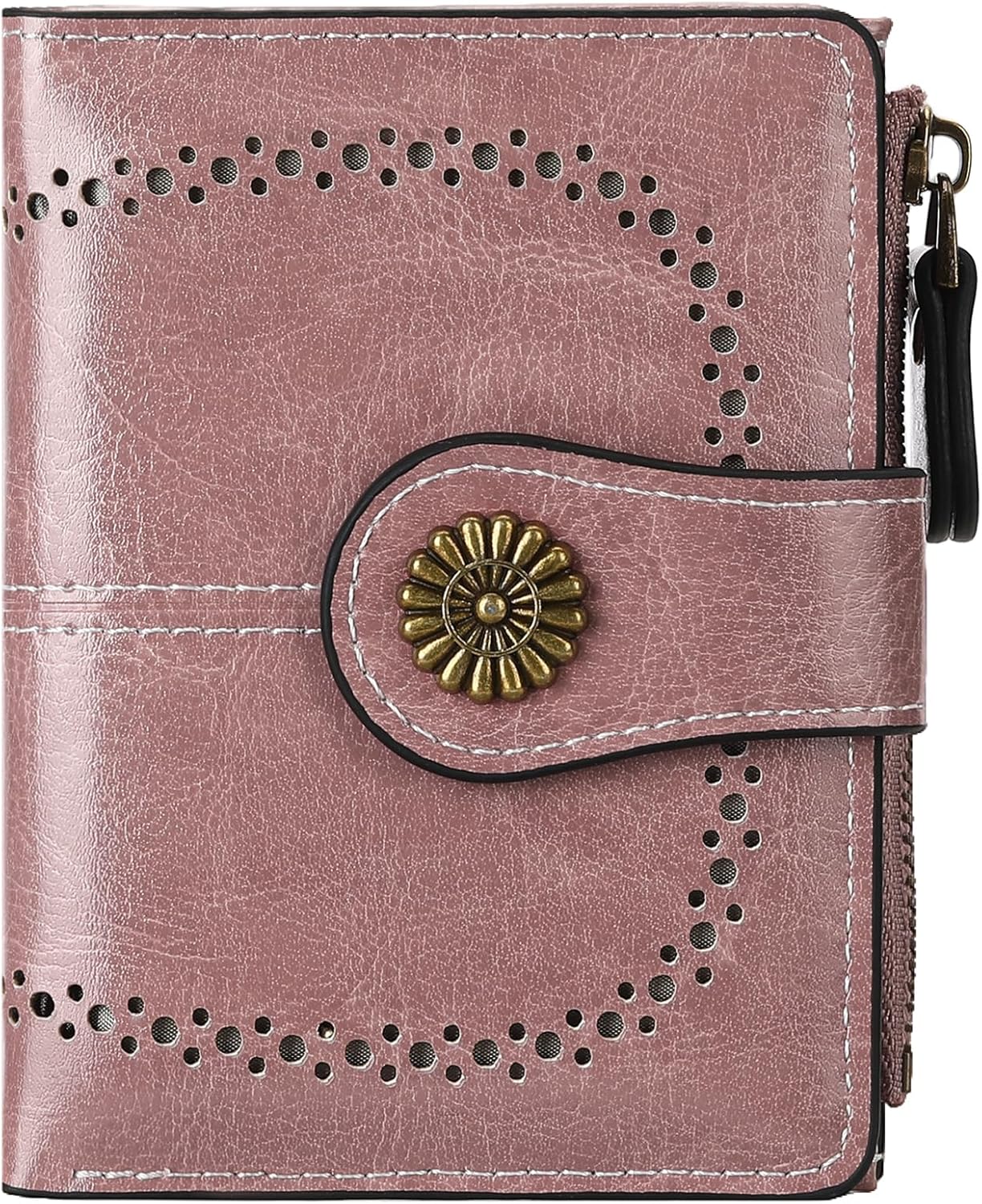 Thumbnail 6 de FALAN MULE Women's RFID Blocking Leather Compact Bi-fold Wallet