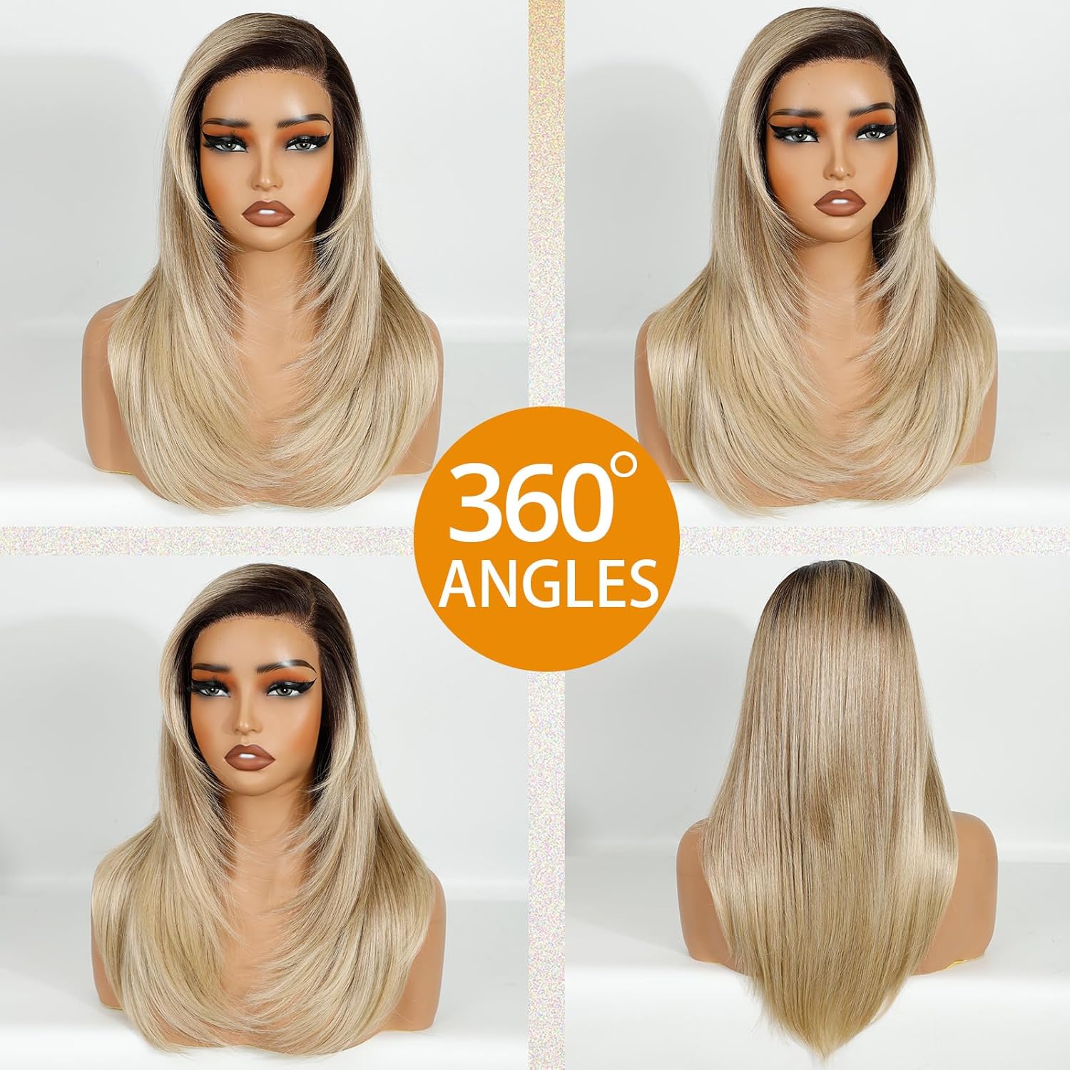 Thumbnail 3 de FASHION IDOL Wear to Go Kunsthaarperücke mit Lace-Front und Babyhaaren (45 cm) – kleberfreie Lace-Front