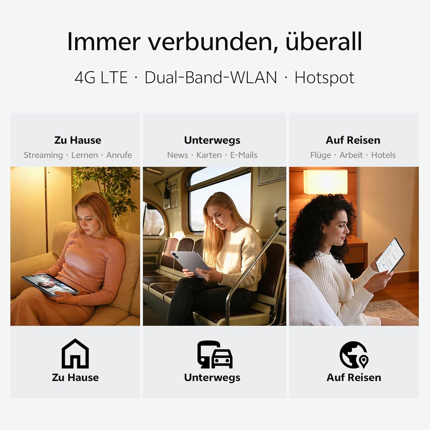 Thumbnail 4 de SVITOO Tablet 13 Zoll mit Android 16, 4G LTE, 8 GB RAM, 128 GB Speicher und 2K-Display