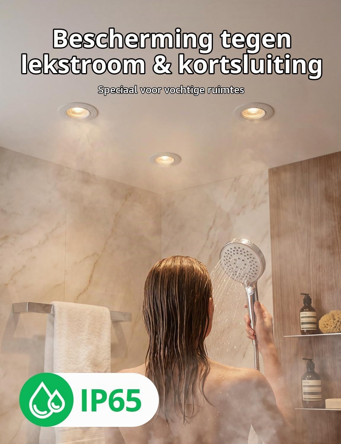 Thumbnail 2 de Bojim 73860712 LED-inbouwspots IP65, 7 W, 700 lm, 3 lichtkleuren, set van 10
