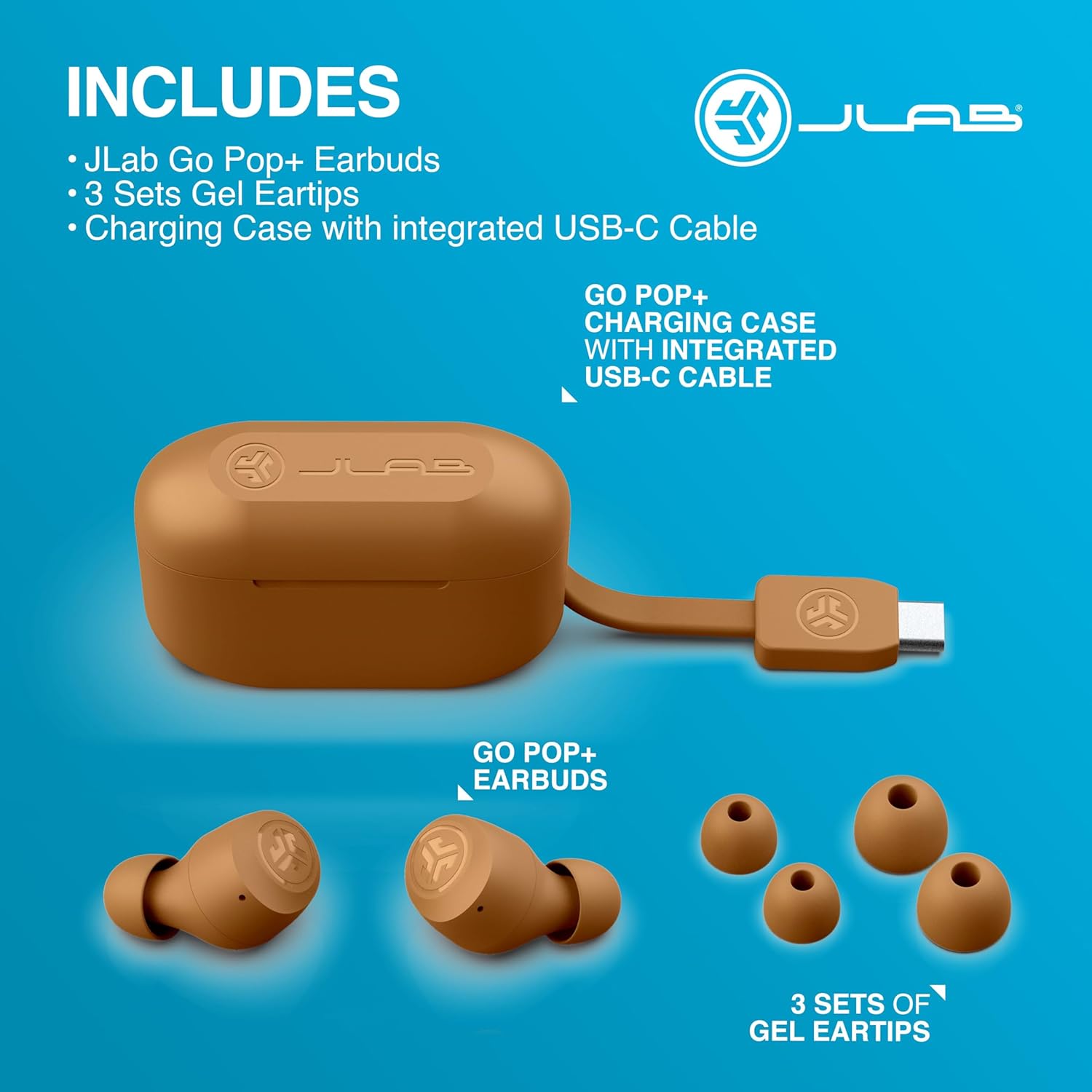 Thumbnail 6 de JLab Go Air Pop+ Tones écouteurs Bluetooth, jusqu’à 35 h d’autonomie