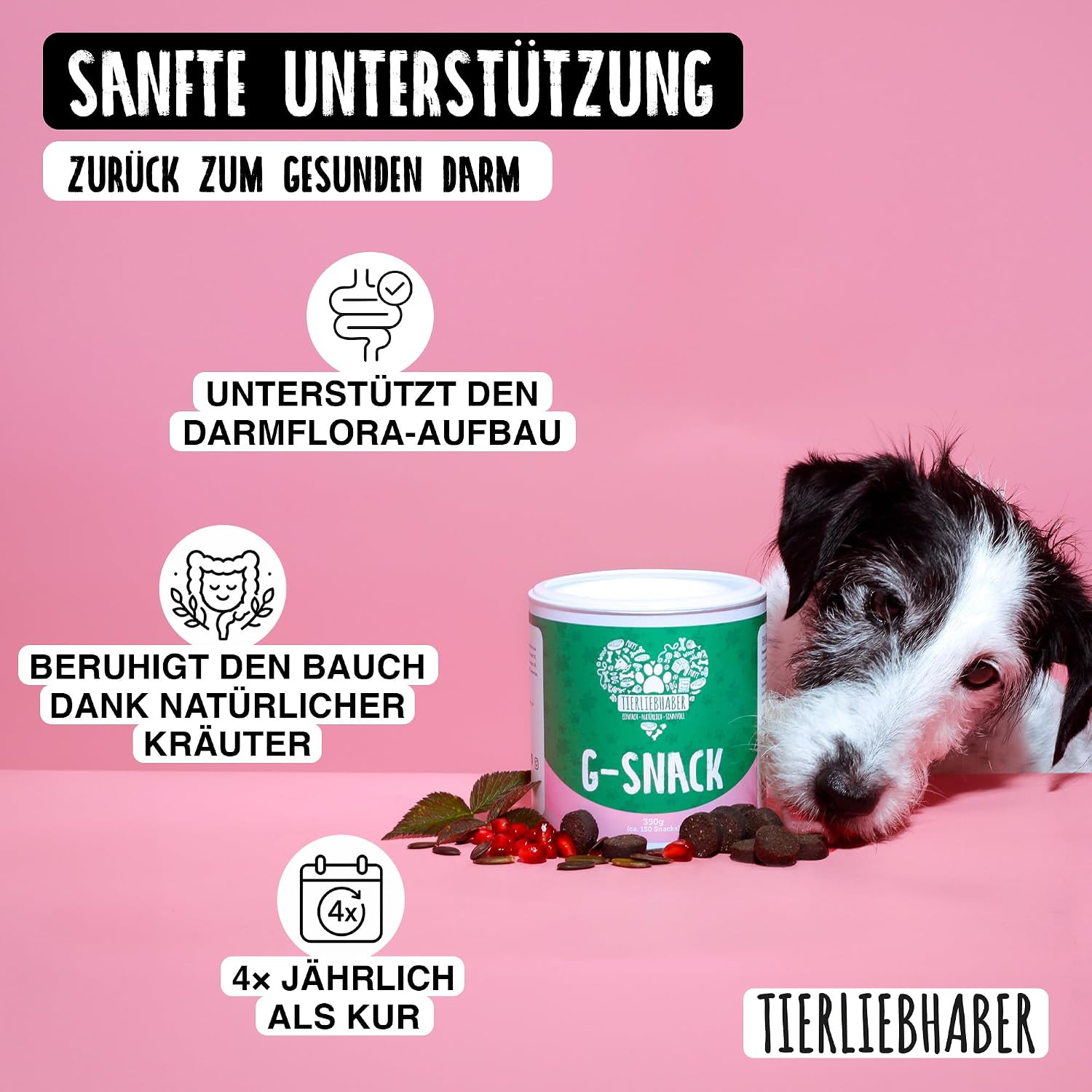 Detalle 2 de TIERLIEBHABER G-Snack 350g Hundeleckerli