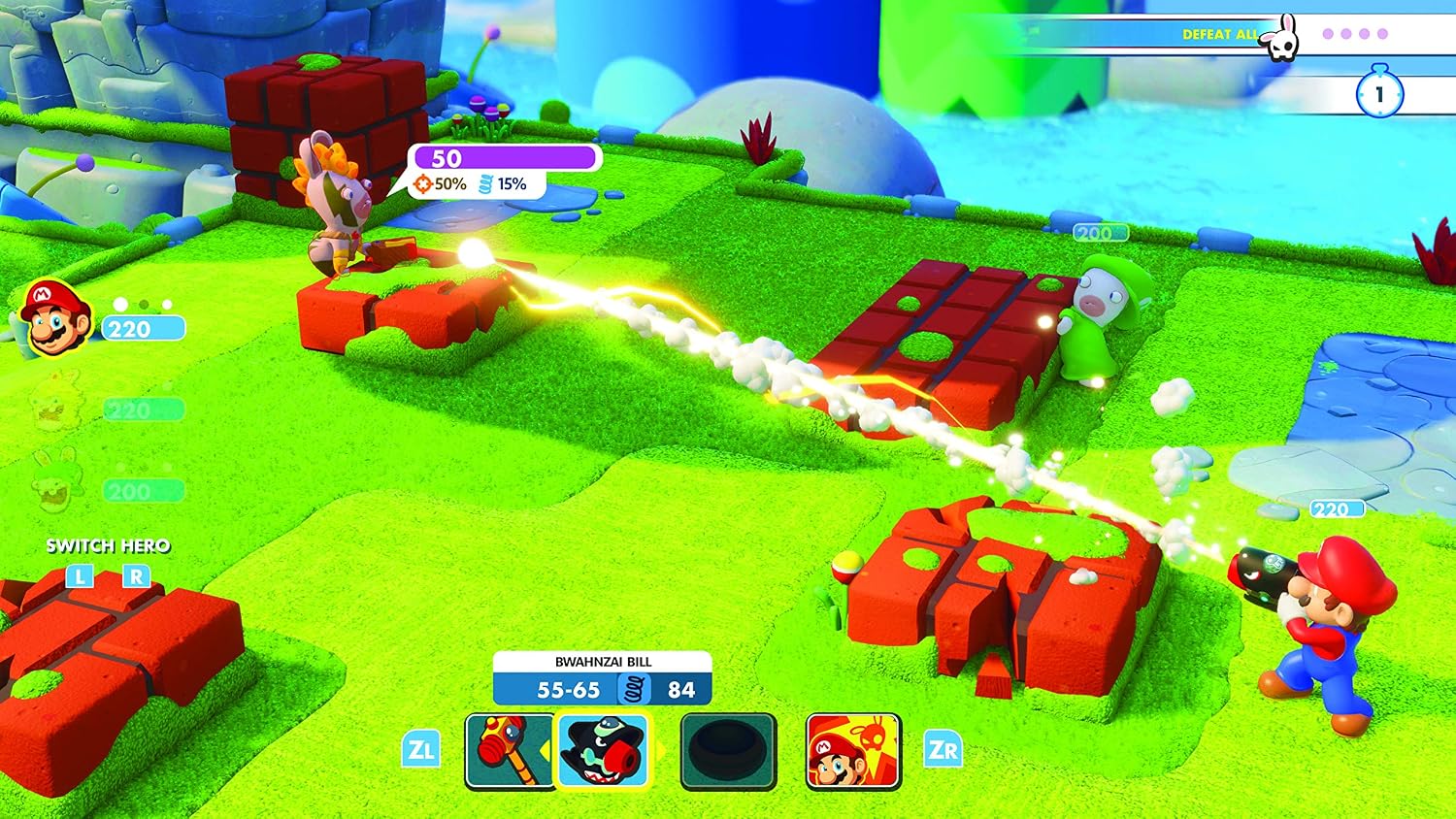 Detalle de Mario + Rabbids Kingdom Battle (Code in Box) for Nintendo Switch
