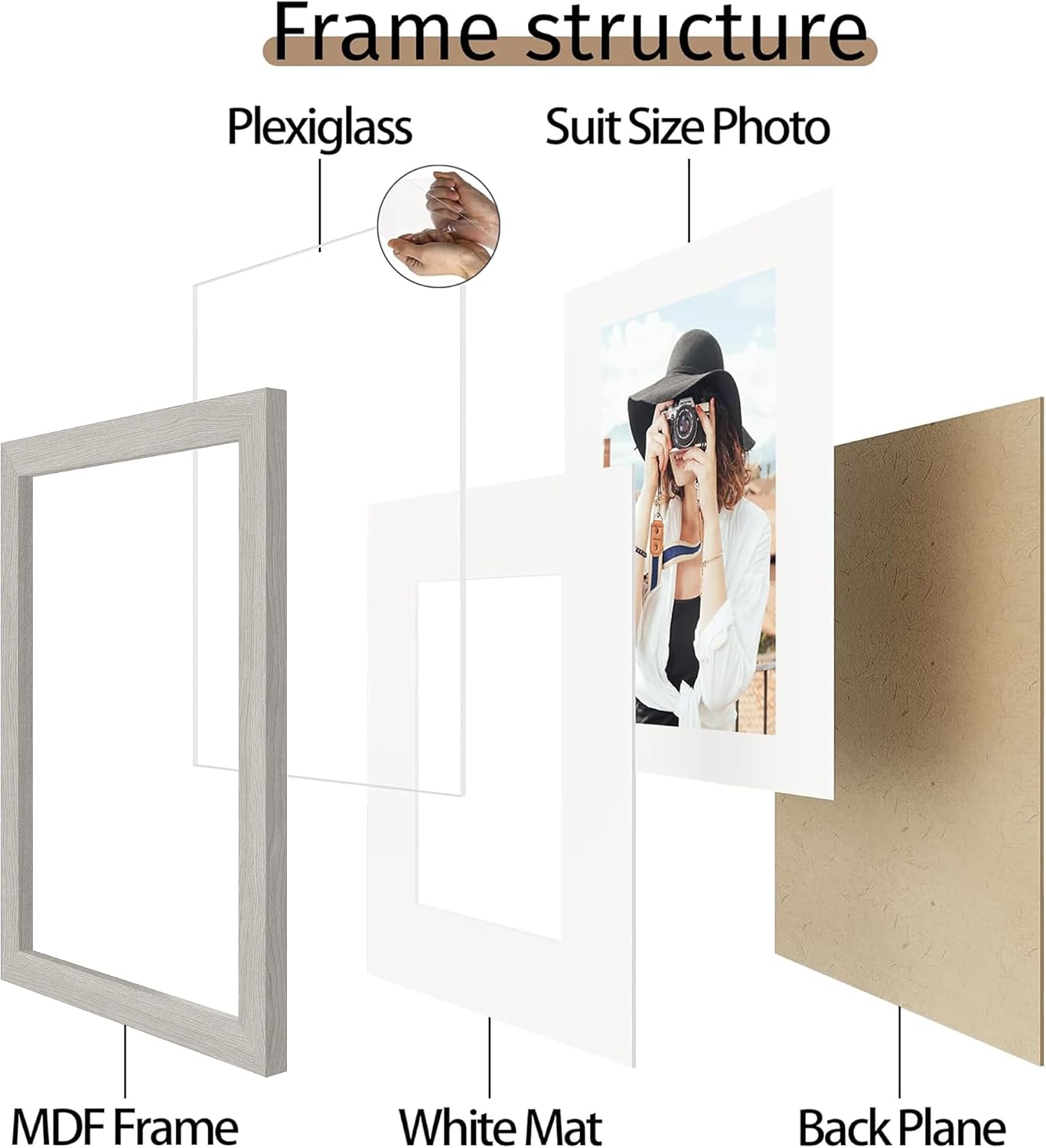 Thumbnail 6 de Picrit 12x12 picture frame set of 12
