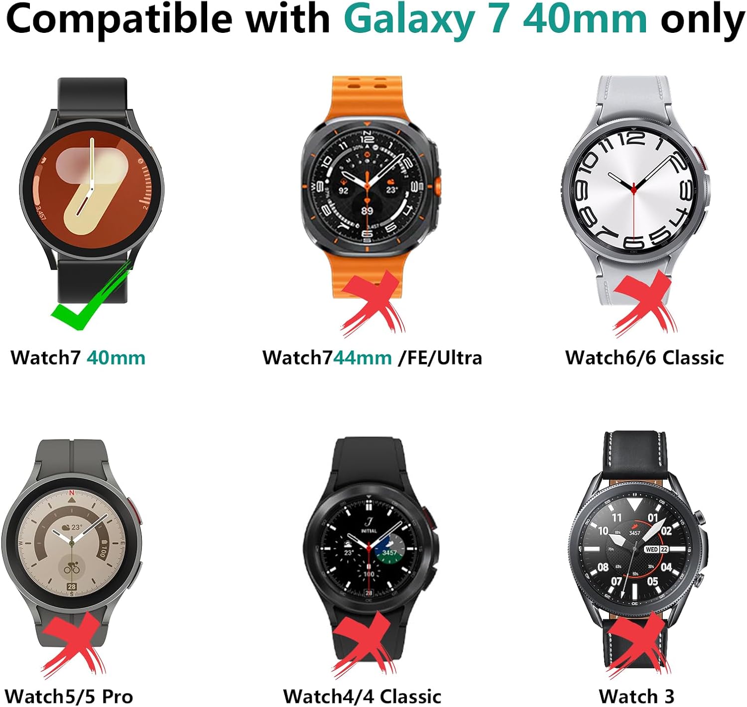 Detalle 2 de Bigqin Protective Case for Samsung Galaxy Watch7 40mm