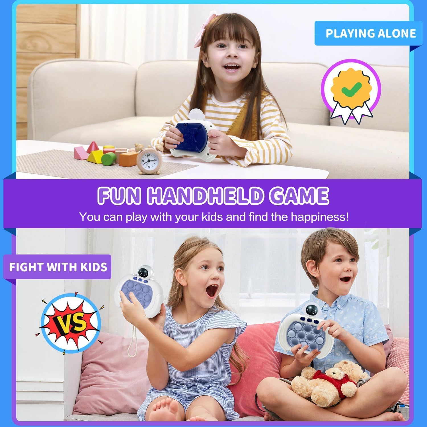 Detalle de Quick Push Game Fidget Pro Pop-Handheld