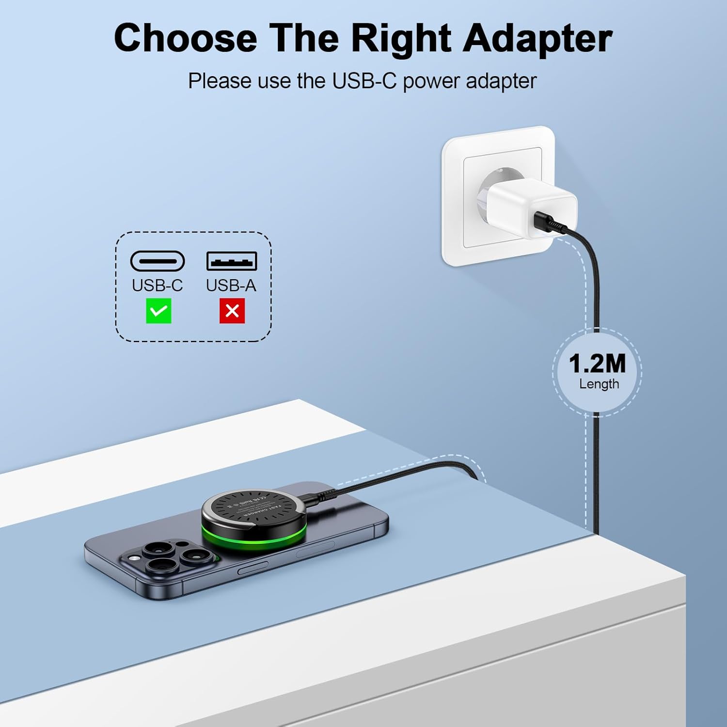 Thumbnail 3 de MagSafe Ladegerät für iPhone – 15 W Schnellladung mit Magnetic Induction und integriertem Ständer