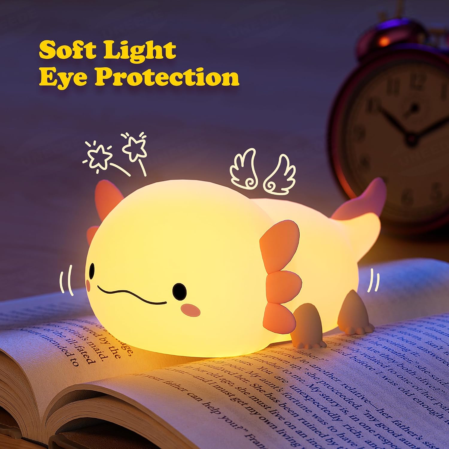 Thumbnail 4 de UNEEDE Axolotl Nachtlicht 1200 mAh 🎀