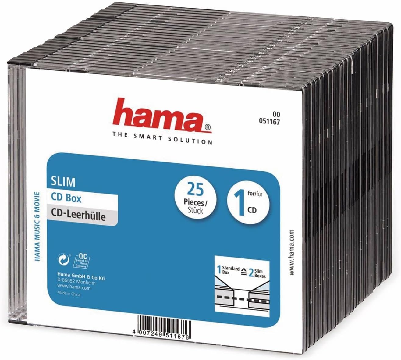 Thumbnail 3 de Hama CD-Leerhülle Slim 25er-Pack Transparent