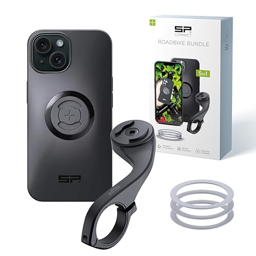 SP CONNECT Road Bike Bundle SPC+ pour iPhone 15 — Étui SPC+ + Fixation guidon