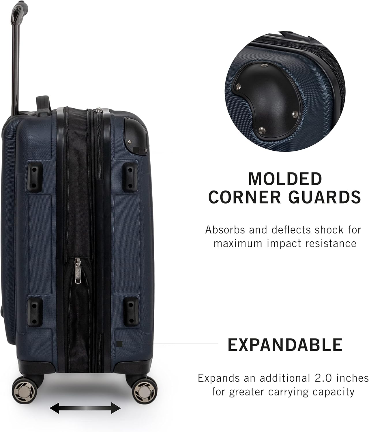 Detalle de Kenneth Cole REACTION Renegade Collection Luggage - Navy