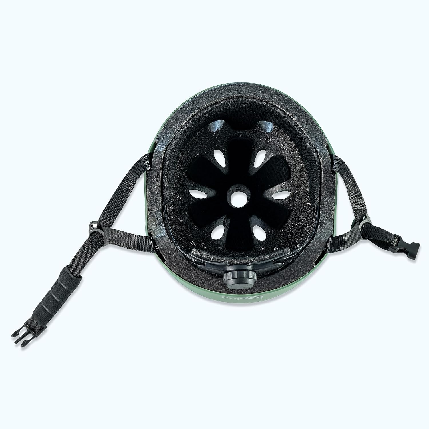Detalle 1 de Looping Scootizz kask ochronny dla dzieci XS/S, regulowany, zielony migdałowy