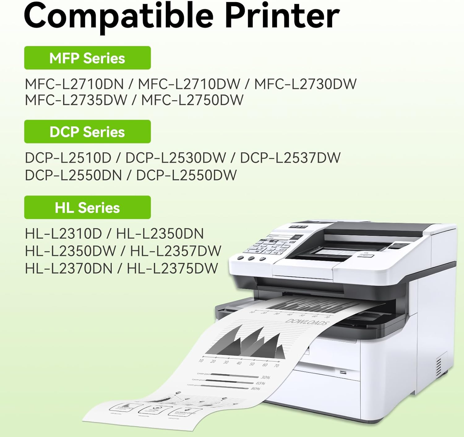 Detalle 2 de Swiss Toner TN2420 compatibile per Brother MFC (2 confezioni) 🖨