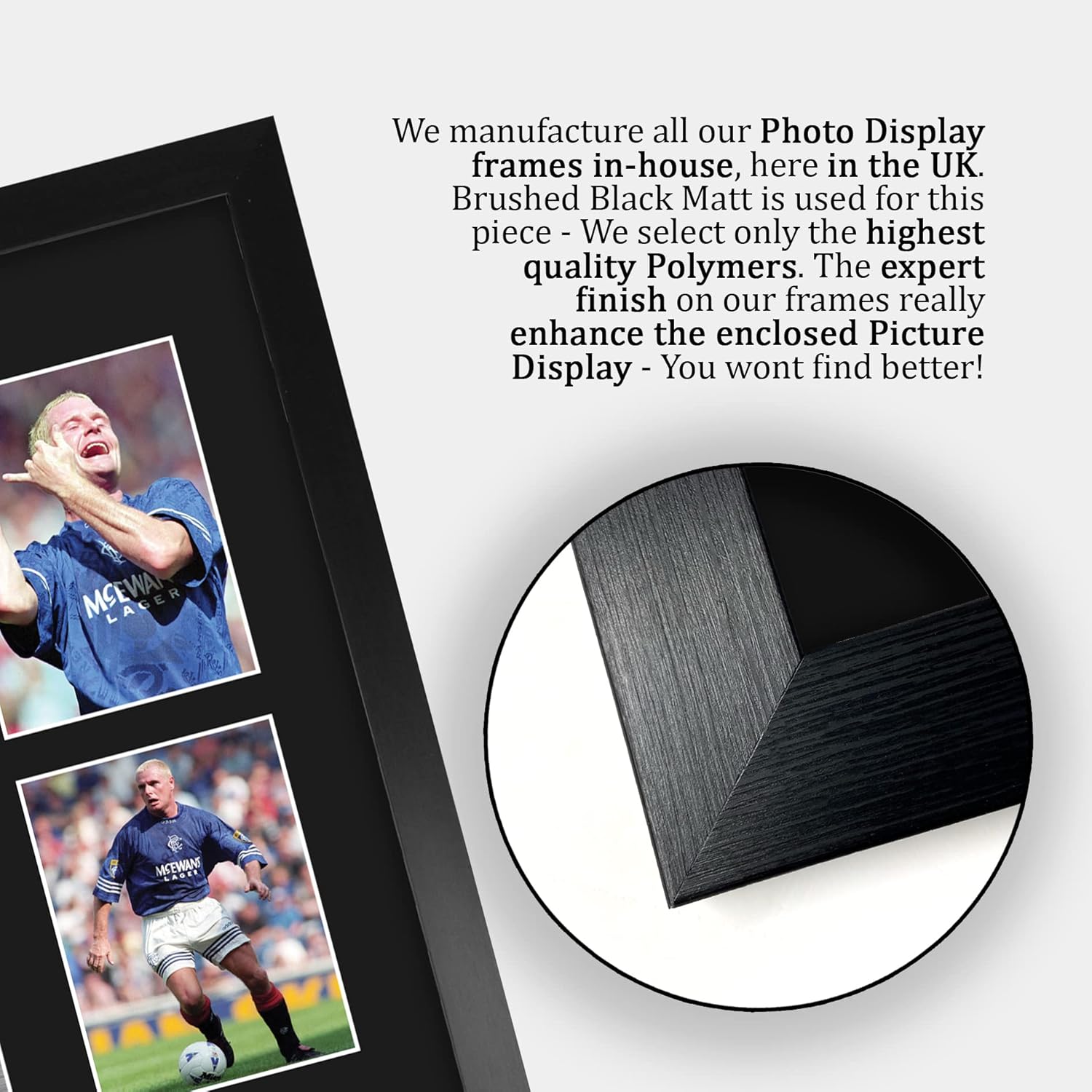 Thumbnail 5 de HWC Trading FR A3 Paul Gascoigne Rangers framed signed autograph picture (A3)