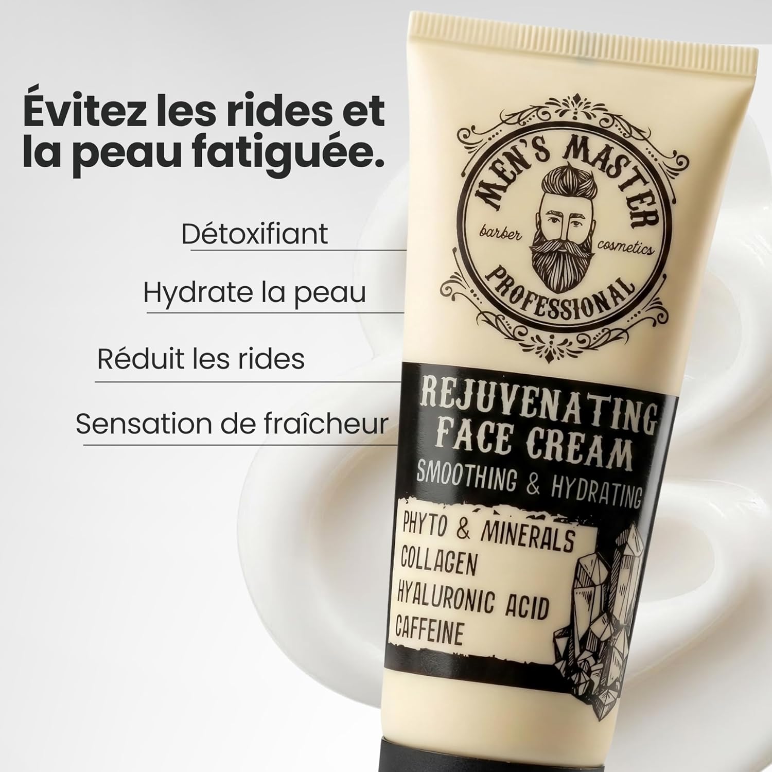 Detalle de Men’s Master Crème Visage Homme Anti-Rides – Hydratation et fermeté au quotidien