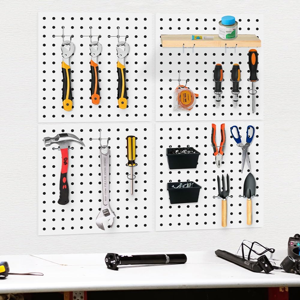 Detalle 1 de Dobures Metal Pegboard Panels 12x12 8-Pack