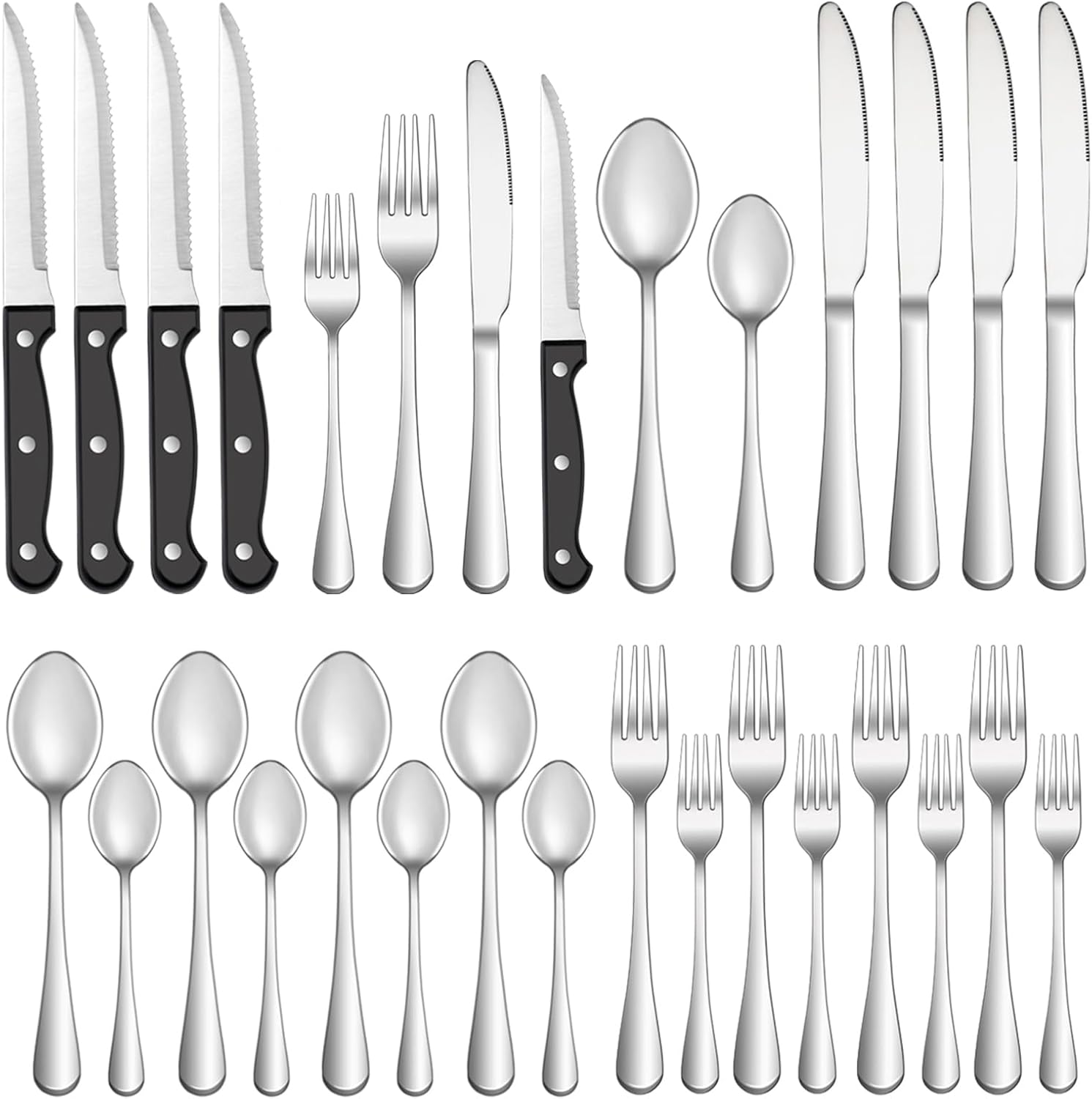 Detalle de MUTNITT Silverware Set 24-Piece for 4