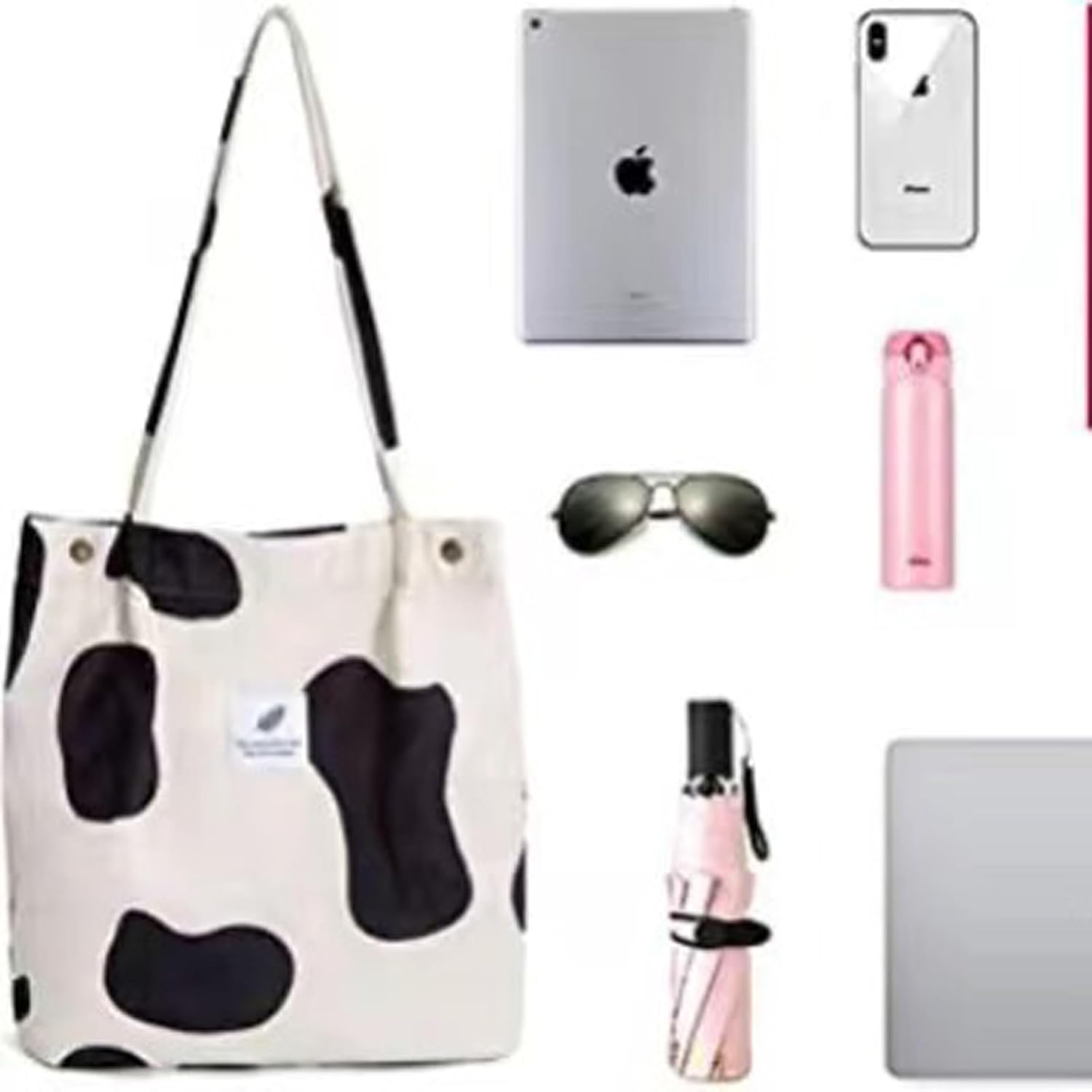 Thumbnail 3 de Funtlend Umhängetasche Damen Groß aus Cord – Shopper mit Schulterriemen, braun