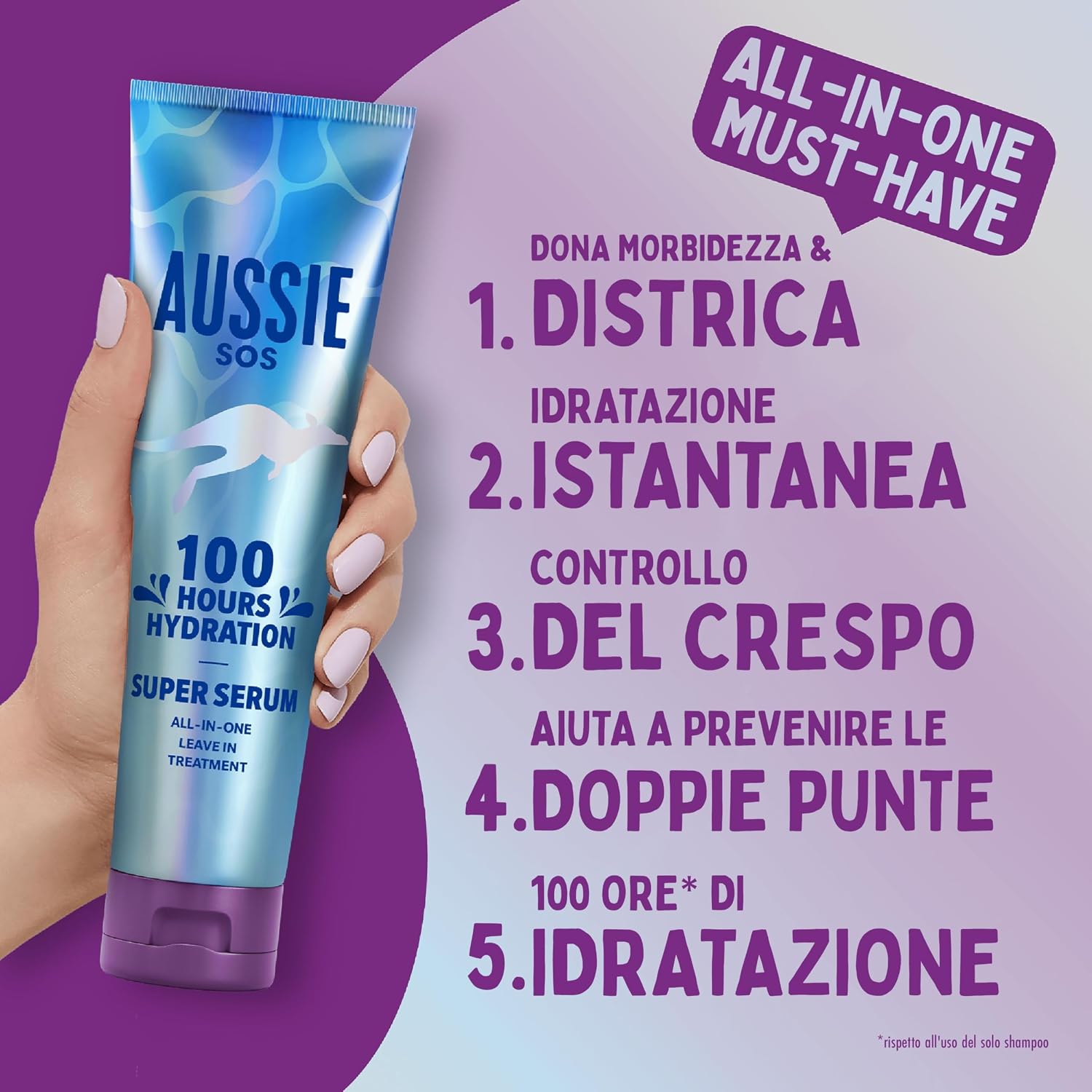 Detalle 2 de Aussie SOS Super Siero 100ml per capelli secchi