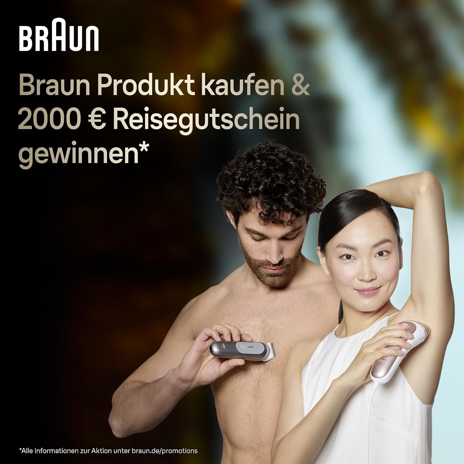 Thumbnail 1 de Braun Silk-épil 7 Epilierer Damen 7-011 (Weiß/Silber) – Wet&Dry Haarentferner für bis zu einen Monat glatte Haut