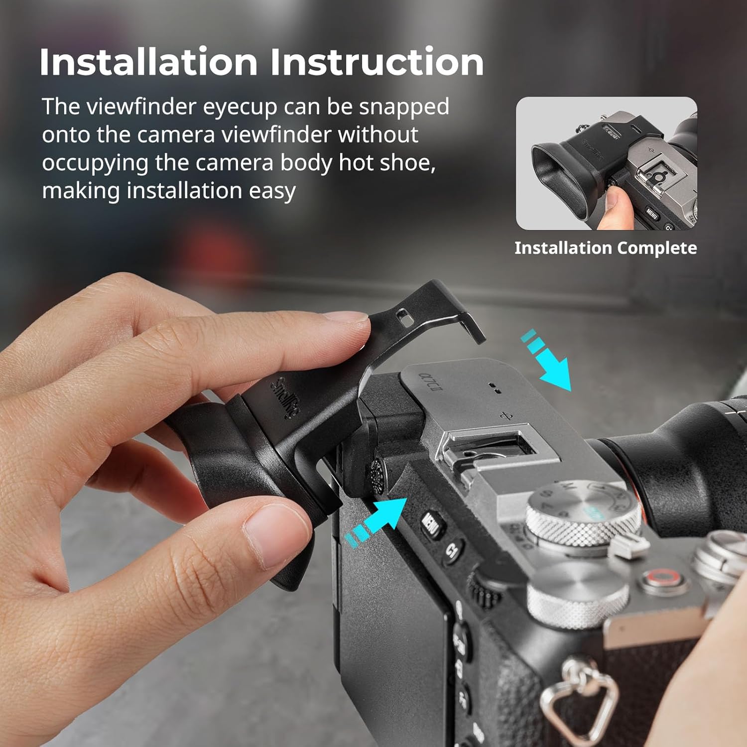 Detalle 2 de SMALLRIG A7CII A7CR Sucher-Augenmuschel 4819